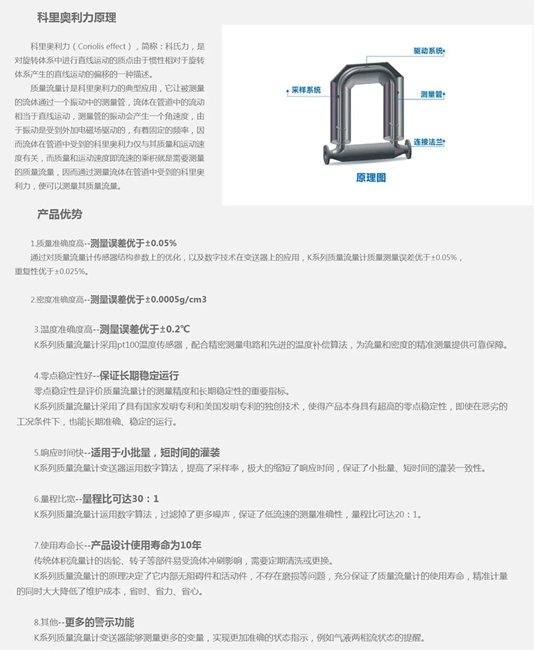 科里奧利質(zhì)量流量計(jì)工作原理及產(chǎn)品優(yōu)勢(shì)